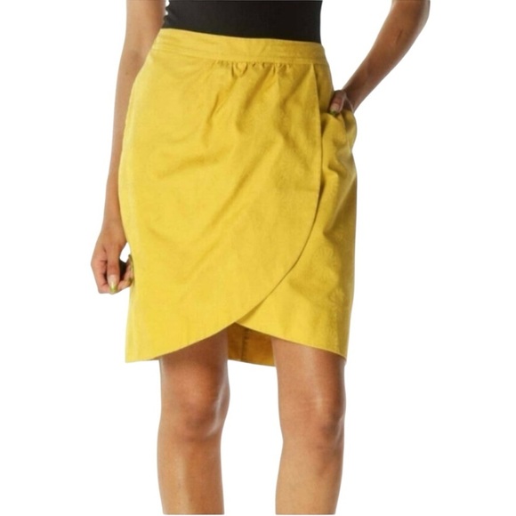 Edme & Esyllte Anthropologie Jacquard Floral Tulip Skirt - Picture 2 of 12